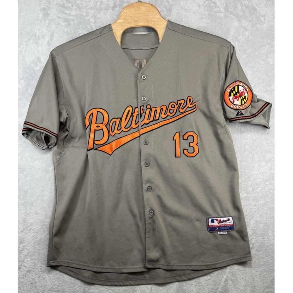Majestic Baltimore Orioles Manny Machado #13 MLB Baseball Jersey Size 54 READ